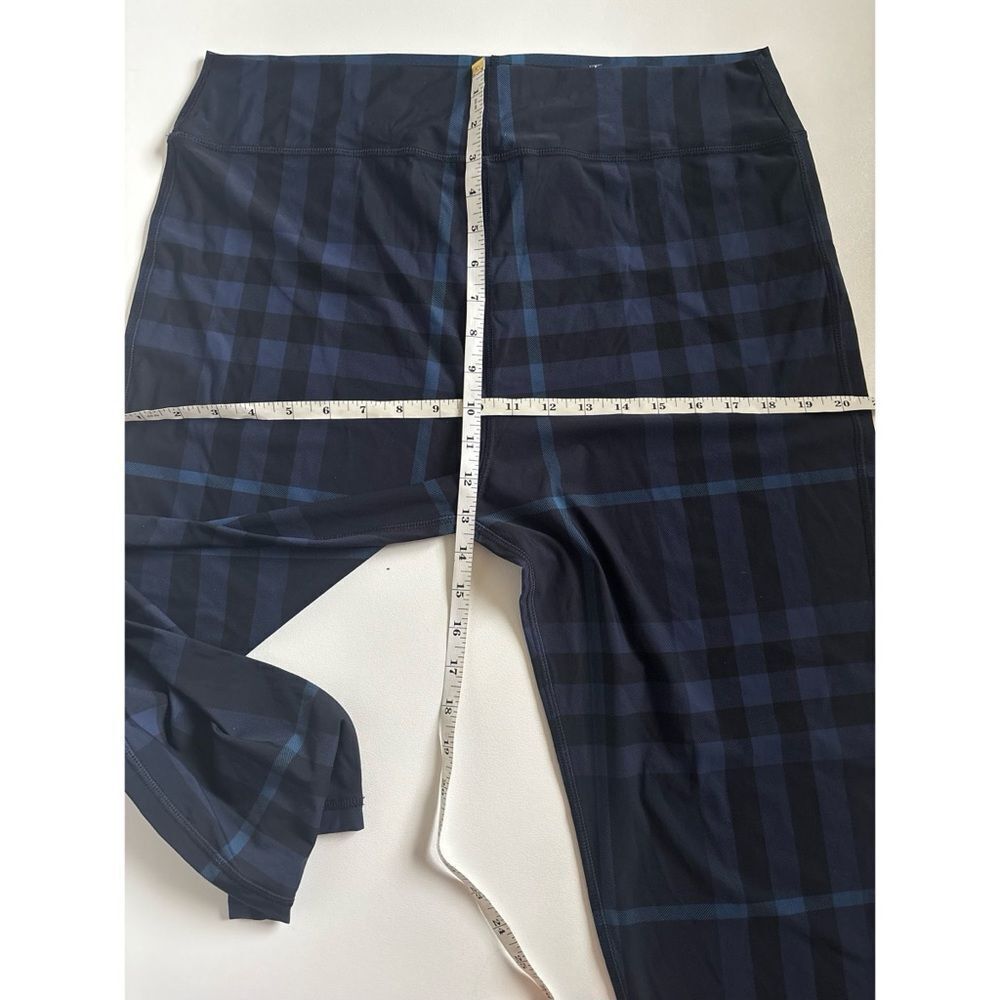 Burberry Madden Check Print Leggings in Blue Size XXL ~ NEW NO TAGS - Picture 10 of 13